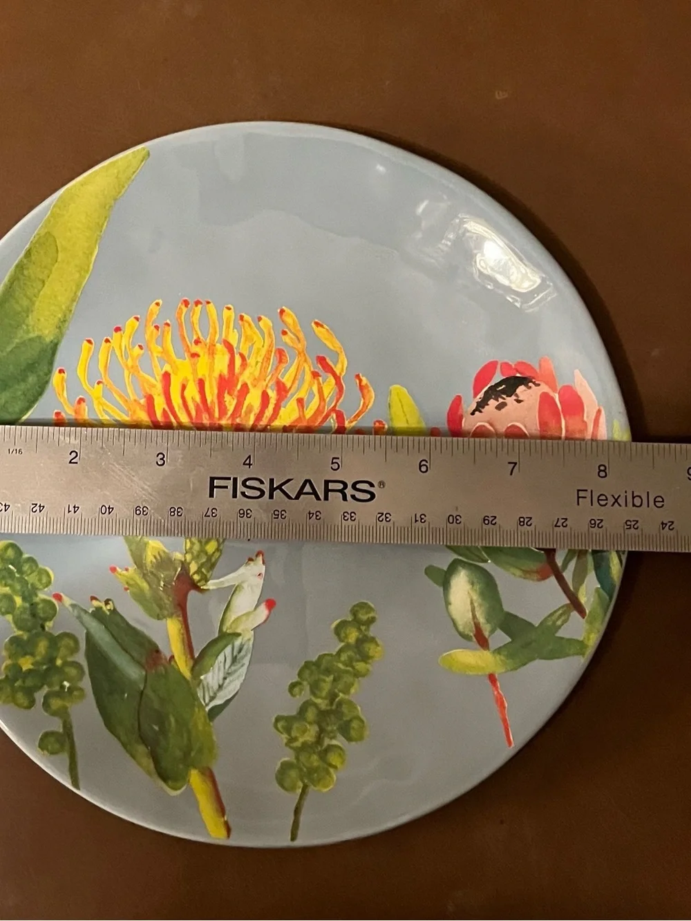 Pier 1 Floral Decorative Stoneware Plates - Set of 4